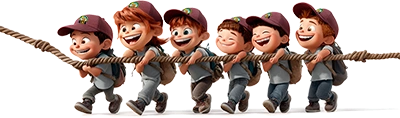 niños-soga-campamento